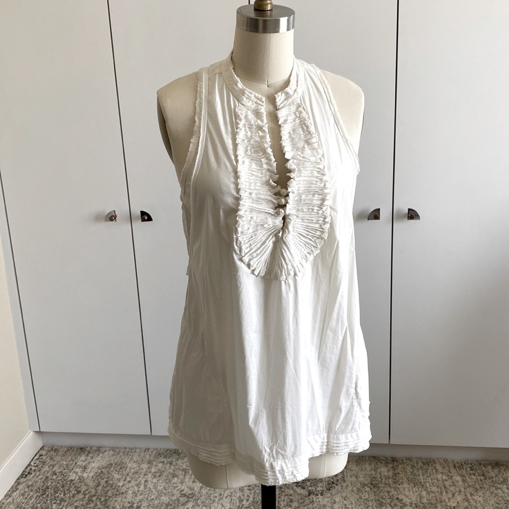 BCBG MAXAZARIA sleeveless cotton top XS
